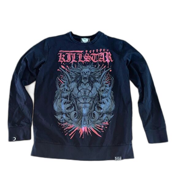 Killstar 9th Gate Rob Zombie Graphic Long Sleeve T-Shirt Men's Size 2XL Black - Picture 1 of 7